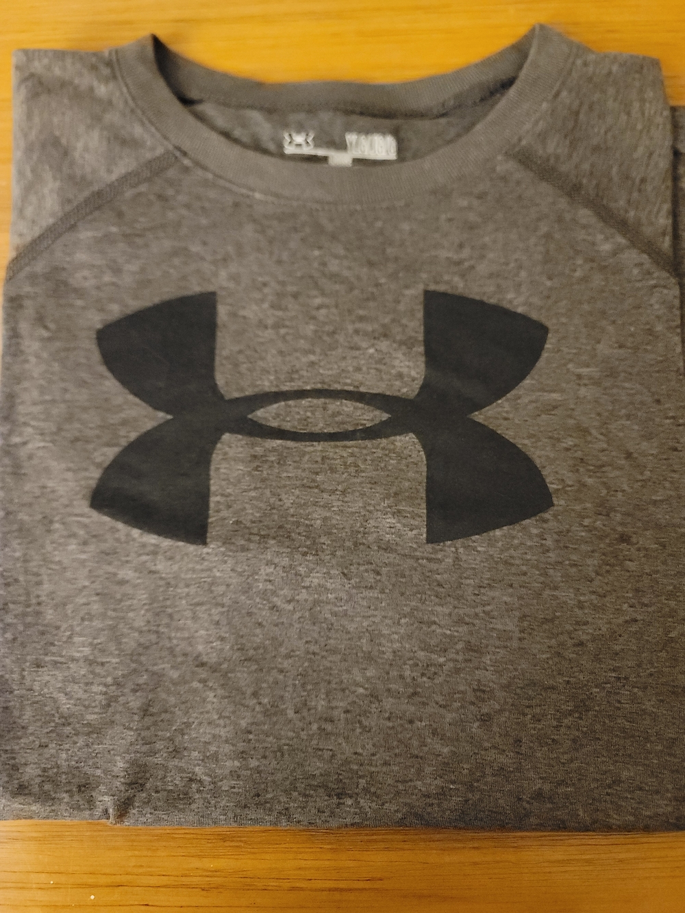 Under Armour Dark Gray Crewneck Sweatshirt with Black Logo